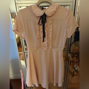 Pink Forever21 Dress with Ruffle Detail